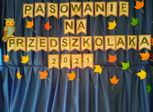 Pasowanie na przedszkolaka 29.10.2021